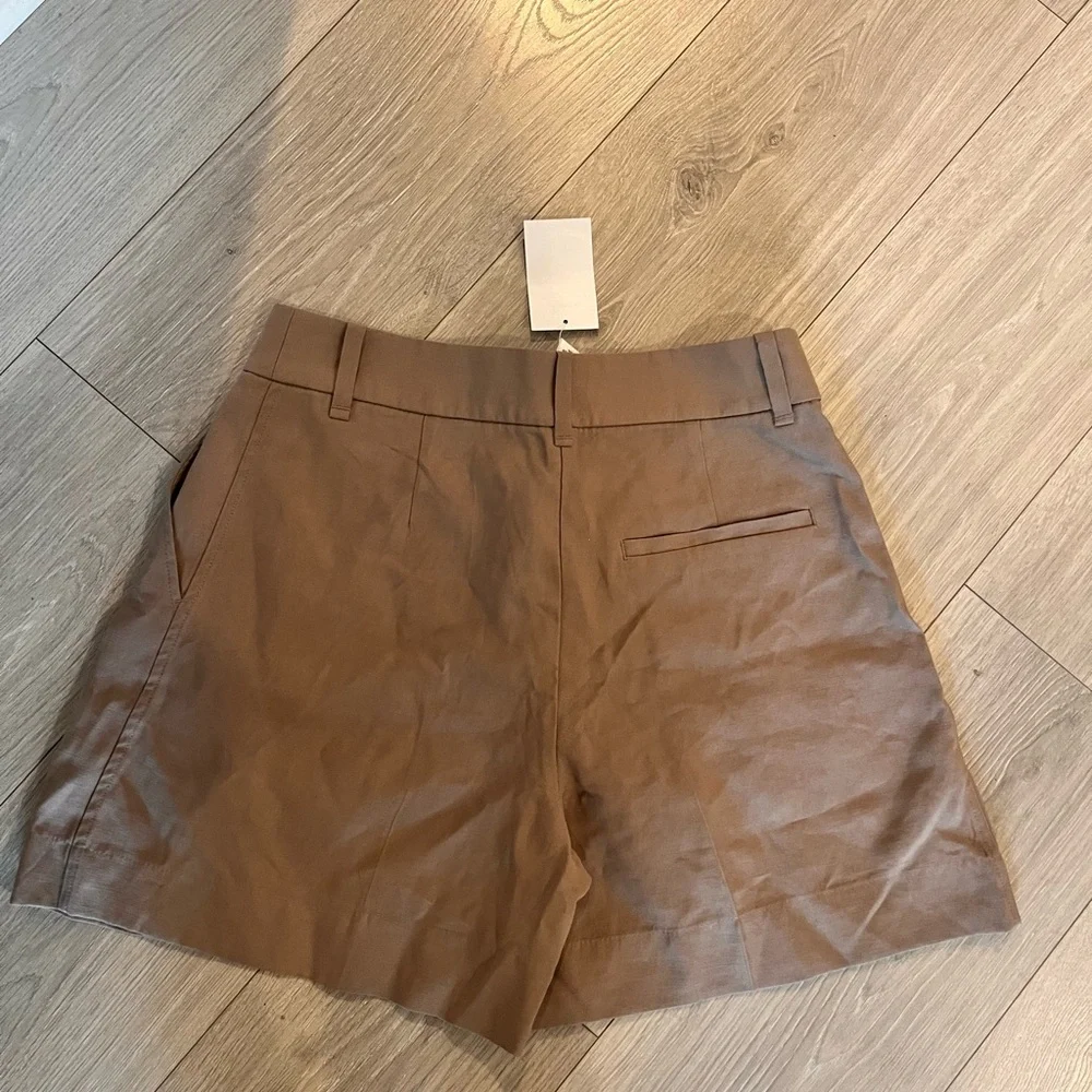 Women's Tan Buisness Shorts 6